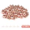 MUUNN 500pcs Tungsten Cyclops Beads Assortment 5 Sizes 2.0/2.3/2.8/3.3/3.8mm Cyclops Tungsten Beads for Fly Tying and Nymph Fishing, Sink Deeper and Faster, Copper view 3