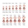 MUUNN 500pcs Tungsten Cyclops Beads Assortment 5 Sizes 2.0/2.3/2.8/3.3/3.8mm Cyclops Tungsten Beads for Fly Tying and Nymph Fishing, Sink Deeper and Faster, Copper view 4