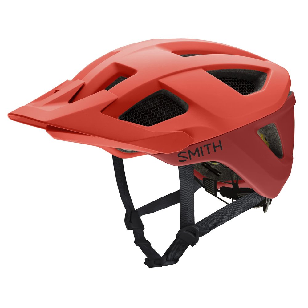 Smith Session MTB Cycling Helmet  Adult Mountain Bike Helmet with MIPS Technology + Koroyd Coverage  Lightweight Impact Protection for Men & Women  Adjustable Visor  Matte Poppy/Terra, Small