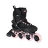 Roces Women's Warp Thread TIF Outdoor Breathable Fitness Comfortable Inline Skates | Memory Buckle, Easy Entry Boots, Glass Fiber Reinforced Shell | 84mm 82A Wheels, Black/Light Pink, 11 view 2