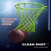 XXXYYY Green Basketball Net Outdoor Heavy Duty, 2022 Newest Professional On-Court Quality [6.88Ounce], Fits Outdoor Standard Size Hoop, All Weather Anti Whip-12 Loops view 4