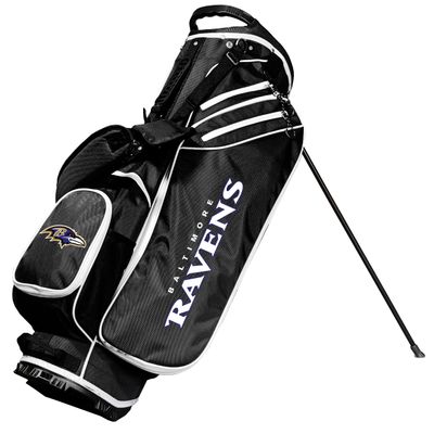Team Golf NFL Baltimore Ravens Birdie Golf Stand Bag, Lightweight, 14-Way Club Divider, Spring Action Stand, Insulated Cooler Pocket, Velcro Glove and Umbrella Holder & Padded Handles