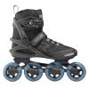 Roces Men's Warp Thread TIF Outdoor Breathable Fitness Comfortable Inline Skates | Memory Buckle, Easy Entry Boots, Glass Fiber Reinforced Shell 84mm 82A Wheels, Black/Air Blue, 9 view 2