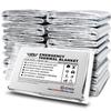 EVERLIT Survival Emergency Mylar Thermal Blankets -Space Blanket Survival kit Camping Blanket Perfect for First Aid Kit, Outdoors,Hiking,Survival,Bug Out Bag,Marathons (Silver, 12 Pack) view 1