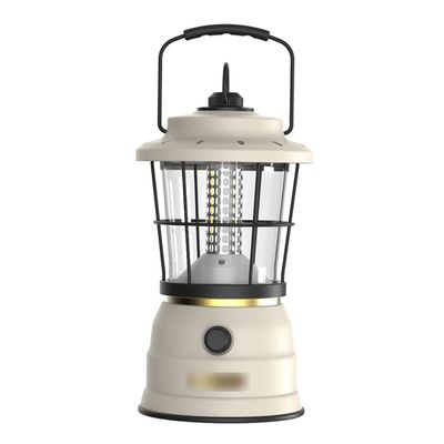 PPLL Electric Lanterns Camping Lights, Outdoor Retro Camping Lights, Lighting Tent Mood Lights Hanging LED Camping Lights (Color : White, Size : 132x132x288mm)