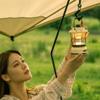 PPLL Electric Lanterns Camping Lights, Outdoor Retro Camping Lights, Lighting Tent Mood Lights Hanging LED Camping Lights (Color : White, Size : 132x132x288mm) view 4