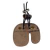 Zelerdo 4 Pack Leather Archery Finger Tabs Archery Finger Guard for Shooting Practice Gear,Right Hand view 3