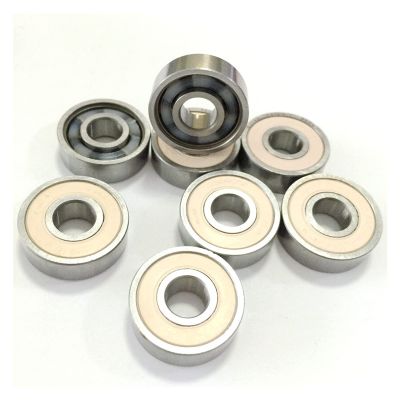 SUOFEILAIMU 608 Ceramic Si3n4 Ball Bearing Abec-11 Competition Skating Skateboard Longboard Scooter Wheel Bearings 608 (Color : 8pc Ceramic Abec-11)