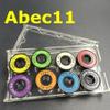 SUOFEILAIMU 8pcs Skateboard Bearing 608-2rs Double Rocker Bearings 608 Bearing Scooter Wheel Longboard Downhill Bearings (Color : 8pc Abec-11 608) view 2