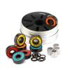 SUOFEILAIMU 608 Skateboard Bearing ABEC-9 Inline Roller Skates Bearing Skateboard Longboard Wheels Bearing with Washer Spacers (Color : 8pcs Bearing Colorful) view 2