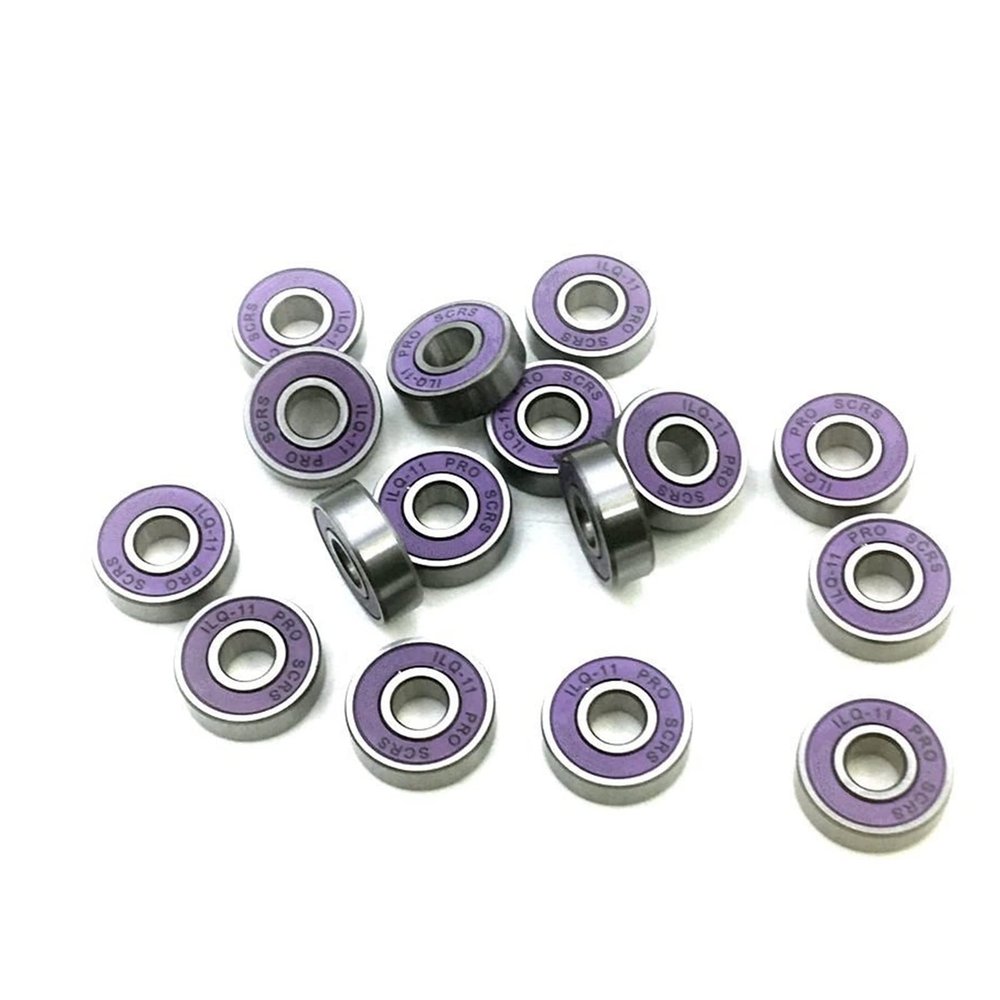 SUOFEILAIMU 16pcs ILQ-11 Roller Skate Bearing 608-2rs Inline Skate 8x22x7mm Bearing Longboard Skateboard Bearing 608 (Color : 16pcs ILQ11 Bearing)