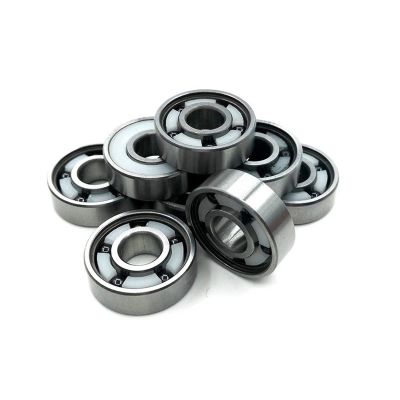 SUOFEILAIMU Abec-11 Si3n4 Ceramic 5 Balls 608 Roller Skate Bearing Speed Skating Scooter Bearing Longboard Skateboard Bearings 608 (Color : 8pcs 5ball Hybrid 608)
