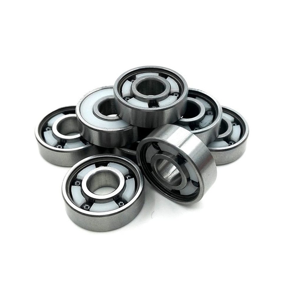 SUOFEILAIMU Abec-11 Si3n4 Ceramic 5 Balls 608 Roller Skate Bearing Speed Skating Scooter Bearing Longboard Skateboard Bearings 608 (Color : 8pcs 5ball Hybrid 608)