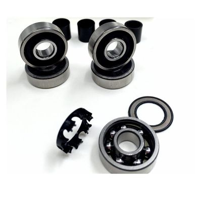 SUOFEILAIMU 608rs Ball Bearing 8 * 22 * 7mm Skate Board Wheels Inline Skates Bearing Longboard Single Roller Skates Bearing (Color : 8pcs 608RS)