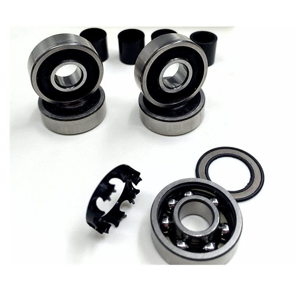 SUOFEILAIMU 608rs Ball Bearing 8 * 22 * 7mm Skate Board Wheels Inline Skates Bearing Longboard Single Roller Skates Bearing (Color : 8pcs 608RS)
