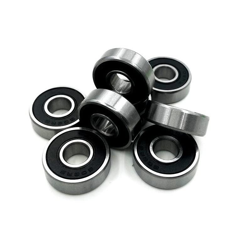 SUOFEILAIMU 608-2rs Roller Skate Bearing ABEC-11 Skating Skateboard Bearings 8x22x7mm Skates Wheel Scooter Accessories (Color : 8pcs Black Seal 608)