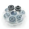 SUOFEILAIMU ABEC-9 Integrated Spacer Bearing 608 Skateboard Longboard Bearing 8x22x12.6mm Double Rocker Danceboard Bearings (Color : 8pcs Dark Grey) view 2