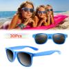 FEPITO 30 Pieces Bulk Party Sunglasses for Birthday Party Supplies Treat Bag Fillers for Beach Pool Party Toys, Blue view 4