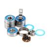 SUOFEILAIMU 8 pcs Inline Skate Bearing 608-2rs Speed Skateboard Bearing Abec9 Si3n4 Ceramic 7 Ball Roller Skating Longboard Bearing 608 (Color : 8pcs 7 Ball 608) view 4
