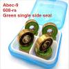 SUOFEILAIMU 8pcs/Set 608RS 608ZZ Tatinium Coated Gold Bearings 608 Inline Roller Skates Bearing 8x22x7mm Skating Bearing (Color : 8pcs Green abec9) view 4