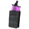 DBM IMPORTS Tactical MOLLE Single Open Top Bungee Magazine Mag Pouch Black view 1