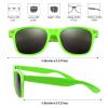 FEPITO 24 Pack Party Sunglasses Bulk for Birthday Party Favors Goody Bag Fillers for Beach Pool Party Toys for Adults, Green view 2