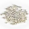 MUUNN 500pcs Tungsten Cyclops Beads Assortment 10 Sizes 1.5/2/2.3/2.5/2.8/3/3.3/3.5/3.8/4mm Cyclops Tungsten Beads for Fly Tying and Nymph Fishing, Sink Deeper and Faster, Silver view 1