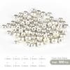 MUUNN 500pcs Tungsten Cyclops Beads Assortment 10 Sizes 1.5/2/2.3/2.5/2.8/3/3.3/3.5/3.8/4mm Cyclops Tungsten Beads for Fly Tying and Nymph Fishing, Sink Deeper and Faster, Silver view 3
