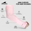 Achiou Arm Sun Sleeves Compression UV Protection Cooling for Men Women Summer Sunblock Basketball Football, Cover Arms Tattoo view 3