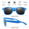 FEPITO 24 Pieces Party Sunglasses Bulk for Birthday Party Supplies Treat Bag Fillers for Beach Pool Party Toys for Adults, Blue view 2