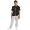 BAICAIYU Kids Baseball Jersey Solid Button Down Shirts Sports Uniform for Boy Gril Softball (Black,2T) view 2