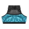 FEESHOW Youth Girls Shiny Sequins Dance Sports Bra Crop Tops for Athletic Yoga Gymnastics Ballet Leotard Dance Workout Sky Blue 12 Years view 3