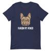 Pardon My French T-Shirt | Funny French Bulldog T-Shirt Navy view 1