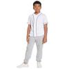 BAICAIYU Kids Baseball Jersey Solid Button Down Shirts Sports Uniform for Boy Gril Softball (White,12 Years) view 2