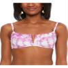 bar III Womens Tie-Dye Bandeau Swim Top Separates Purple M view 3