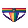 JOCKMAIL Mens Briefs Jockstrap Athletic Supporter Rainbow Sport Underwear for Gym & Sport view 4