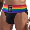 JOCKMAIL Mens Briefs Jockstrap Athletic Supporter Men Jockstrap Rainbow Men Sport Underwear Jockstrap for Gym Sport view 2