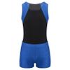 easyforever Kids Boys 2-Piece Rash Guard Swimsuits Sleeveless Sunsuit Swimwear Leotard with Shorts Sets Blue 6 Years view 1