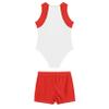 easyforever Kids Boys 2-Piece Rash Guard Swimsuits Sleeveless Sunsuit Swimwear Leotard with Shorts Sets White 6 Years view 4