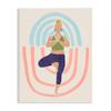 Stupell Industries Minimal Yoga Exercise Person Pink Blue Pattern, Design by June Erica Vess view 1