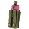 DBM IMPORTS Tactical MOLLE Single Open Top Bungee Magazine Mag Pouch OD Green view 2