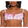Bar III Womens Bikini Top Summer Striped V-Wire Tie-Dye Purple XS view 1