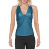 DKNY Womens Solid Tankini Swim Top Separates Green M view 1