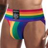 JOCKMAIL Mens Briefs Athletic Supporter Rainbow Men Sport Underwear for Gym Sport view 2
