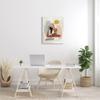 Stupell Industries Free Text Modern Botanical Pattern Yoga Exercise,Design by Victoria Barnes, Beige, 24 x 30 view 3