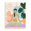 Stupell Industries Modern Botanical Yoga Exercise Person Meditation, Design by Annie Warren view 1
