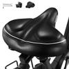 DAWAY C40i Ultra-Comfortable Oversized Bike Seat - Memory Foam Padded Bicycle Saddle for Men Women - Compatible with Peloton, Exercise, Mountain, and Road Bikes - Extra Wide Cushion, Shock Absorbing view 1