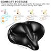 DAWAY C40i Ultra-Comfortable Oversized Bike Seat - Memory Foam Padded Bicycle Saddle for Men Women - Compatible with Peloton, Exercise, Mountain, and Road Bikes - Extra Wide Cushion, Shock Absorbing view 3