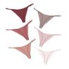 DEANGELMON G-string Thongs Women Panties No Show Thong Seamless Underwear Low Rise Comfortable Microfiber Workout Pack (6P3,M) view 1