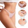 DEANGELMON G-string Thongs Women Panties No Show Thong Seamless Underwear Low Rise Comfortable Microfiber Workout Pack (6P3,M) view 3